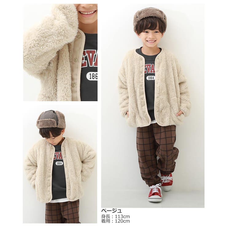 洗える ボタン開き ボアジャケット | devirock | 詳細画像9 