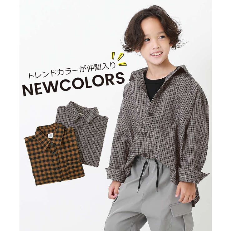 ビッグシルエットネルシャツ 子供服 キッズ 男の子 女の子 シャツ トップス | devirock | 詳細画像6 