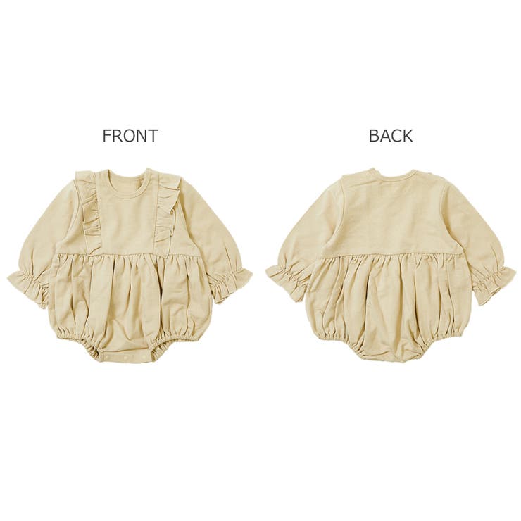 フリルスウェットロンパース 子供服 キッズ | devirock | 詳細画像3 