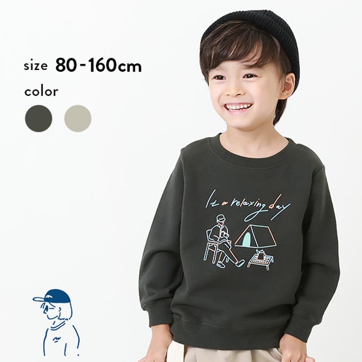 namiiii コラボ裏毛スウェットトレーナー 子供服 | devirock | 詳細画像1 