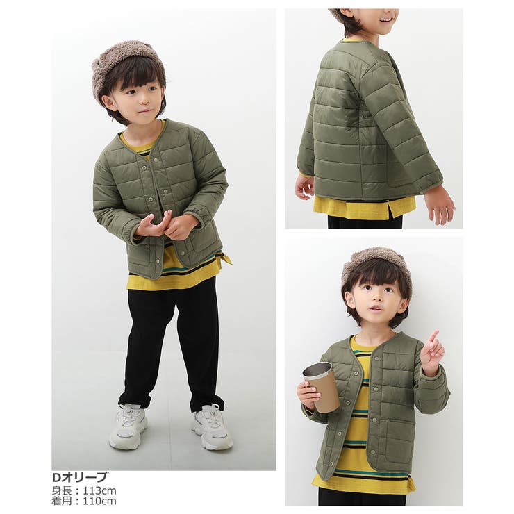 洗える ボタン開き中綿ジャケット 子供服 | devirock | 詳細画像9 