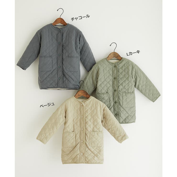 洗える キルティングボア ノーカラー | devirock | 詳細画像3 