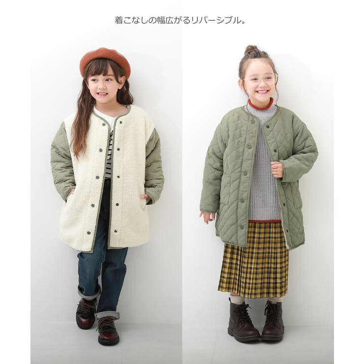 洗える キルティングボア ノーカラー | devirock | 詳細画像5 