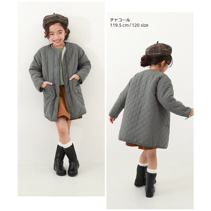 洗える キルティングボア ノーカラー | devirock | 詳細画像10 