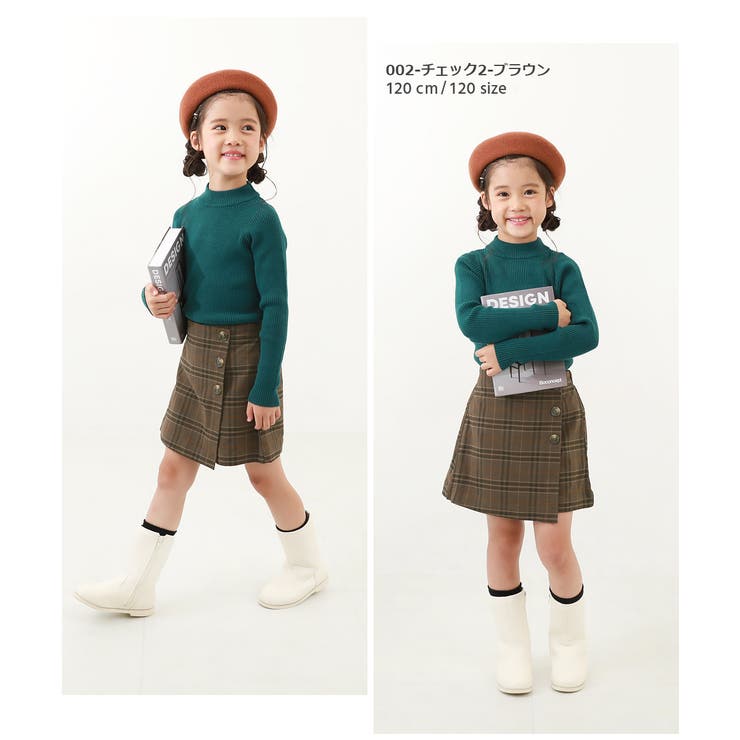 裏起毛 ラップスカート風パンツ 子供服 | devirock | 詳細画像6 