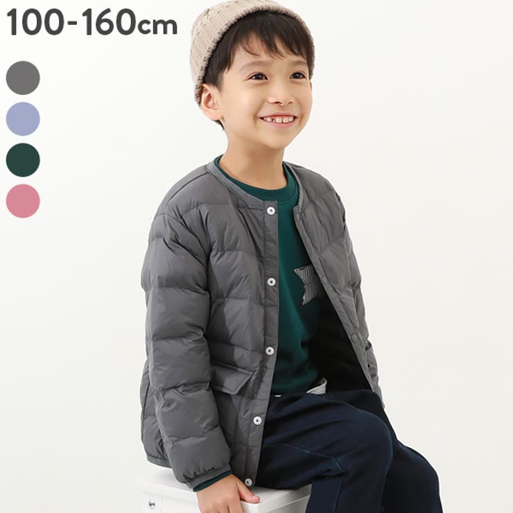 中綿クルーネックアウター 子供服 キッズ[品番：VR000009860 