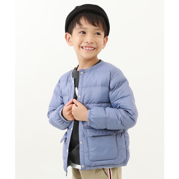 中綿クルーネックアウター 子供服 キッズ[品番：VR000009860]｜devirock（デビロック）｜キッズ｜Shoplist