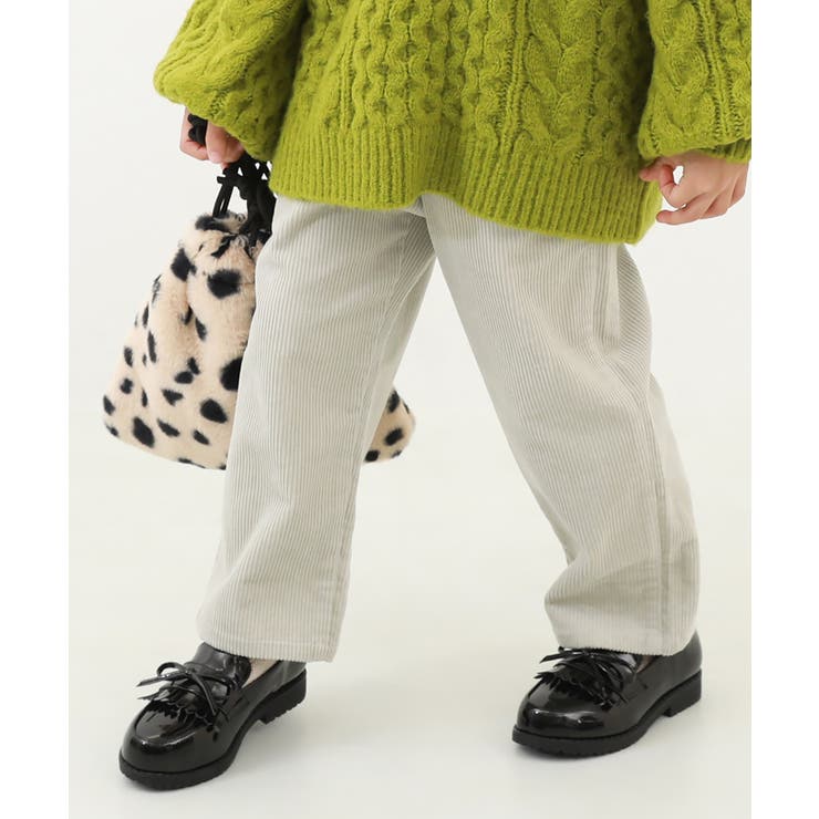 Lグレー | コーデュロイ ワイドパンツ 子供服 | devirock