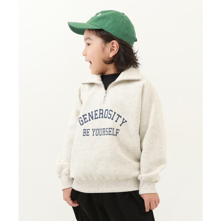 杢グレー | エアリースウェット 裏起毛 ハーフジップ | devirock