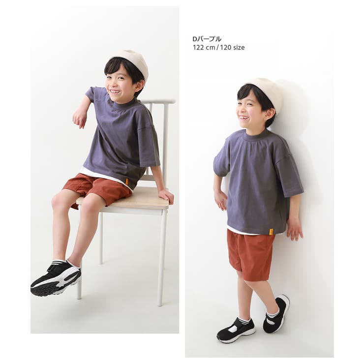 オーバーサイズ 5分袖Tシャツ 子供服 | devirock | 詳細画像8 