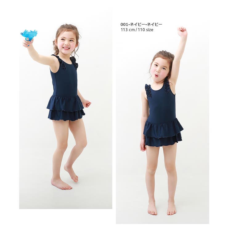 女児フリルワンピーススクール水着 子供服 キッズ 女の子 スクールウェア | devirock | 詳細画像6 