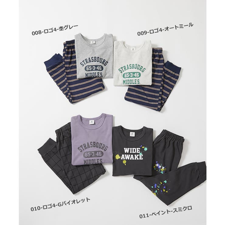 綿100% ボーイズ 裾リブ長袖パジャマ | devirock | 詳細画像3 