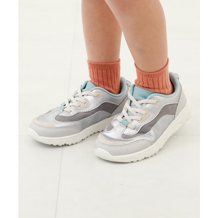 シルバー | 撥水 ボリュームスニーカー 子供服 | devirock