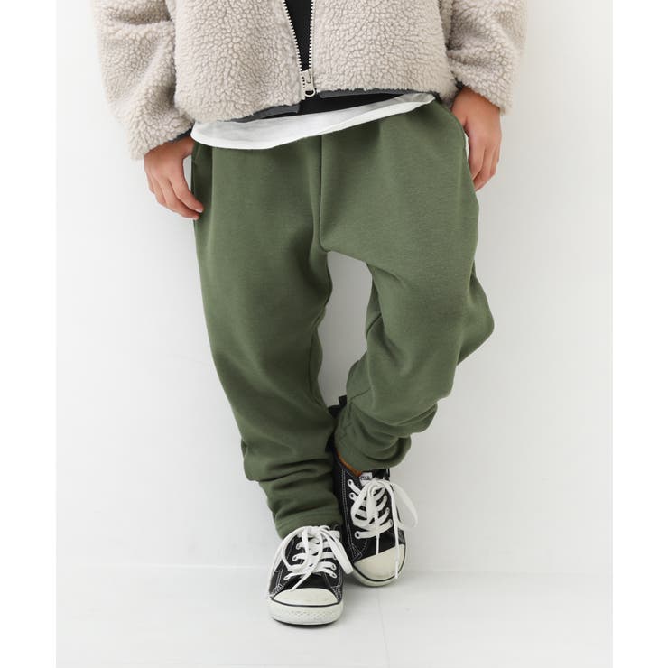 Dオリーブ | RICHWARM 裏シャギー サルエルパンツ | devirock