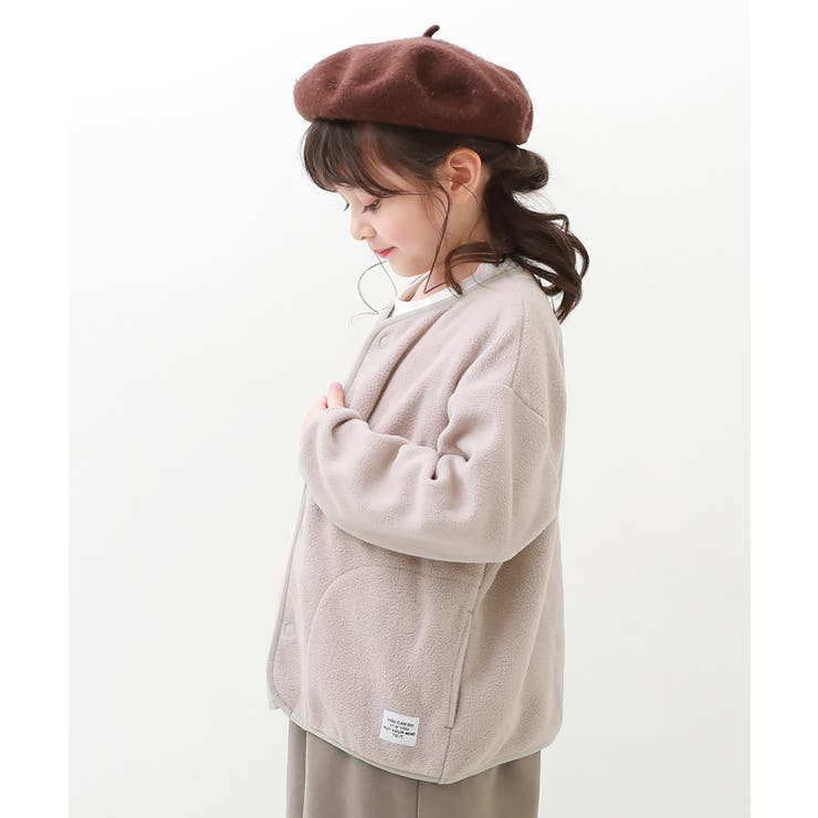 devirock 子供服 エアリーフリース カーディガンキッズ 男の子
