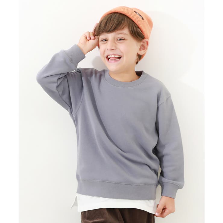 卸し売り購入 無地スウェットトレーナー キッズ[品番：VR000009566 子供服 トップス