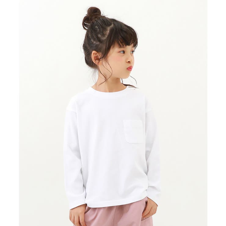 ホワイト | 綿100% 無地 ポケット付き | devirock