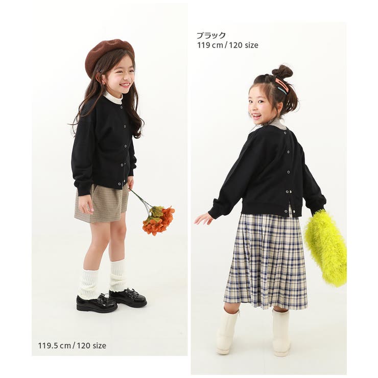 綿100%ミニ裏毛 2WAY カラーカーディガン | devirock | 詳細画像6 