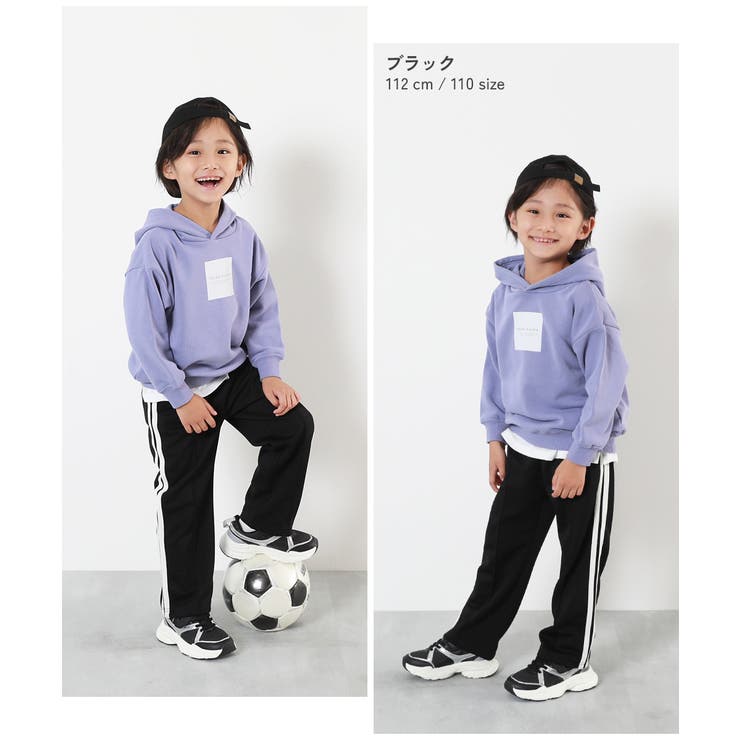 shrita パンツ サイドラインリボンワイドスウェットパンツ「低