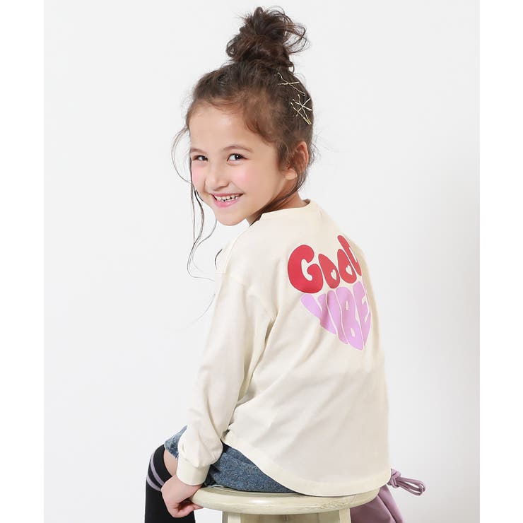 021-ハート-オフホワイト | 綿100％ デビラボ ガールズ | devirock