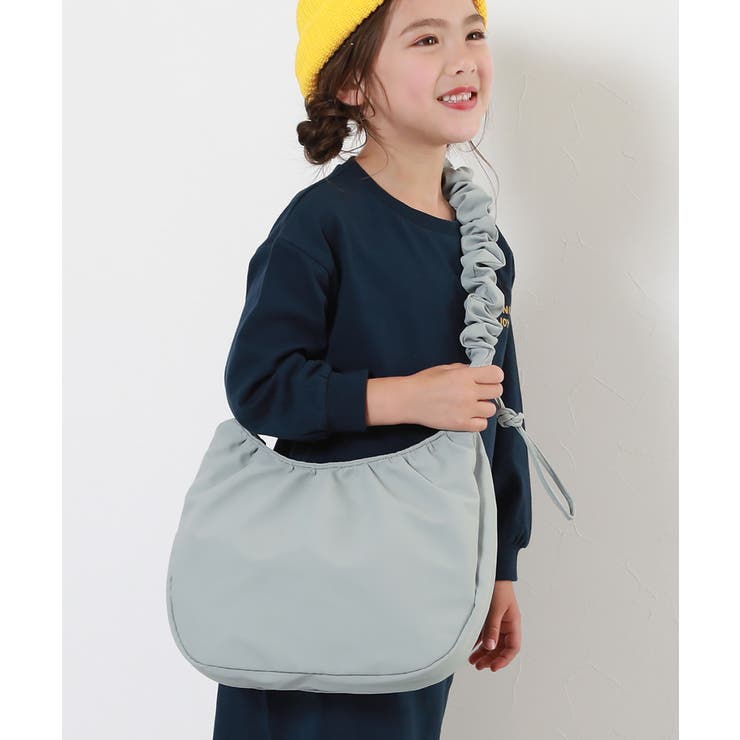 Gグリーン | 親子で使える ゲーム機ケース固定バンド付き ギャザーショルダーバッグ | devirock