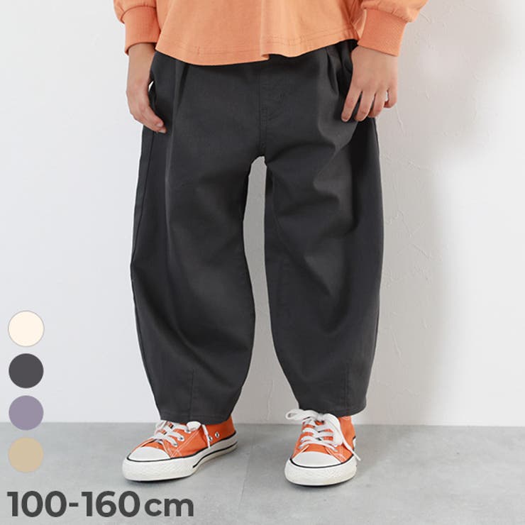 ストレッチツイル ルーズタックパンツ 子供服 | devirock | 詳細画像1 