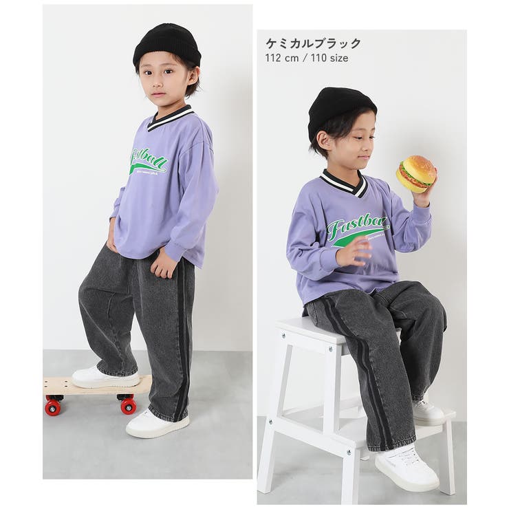 サイドライン デニムパンツ 子供服 | devirock | 詳細画像6 