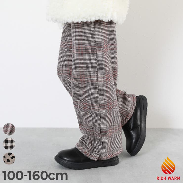 RICHWARM 裏シャギープリント フレアパンツ | devirock | 詳細画像1 