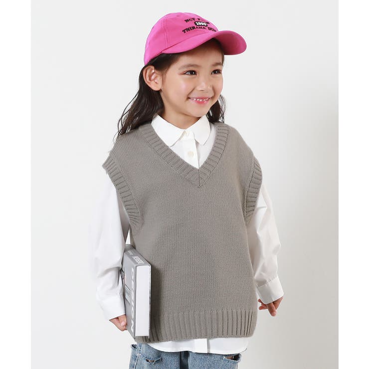 Break&White ニットベスト 新品未使用 洗える Vネックニットベスト ＆[品番：VR000010142]｜devirock