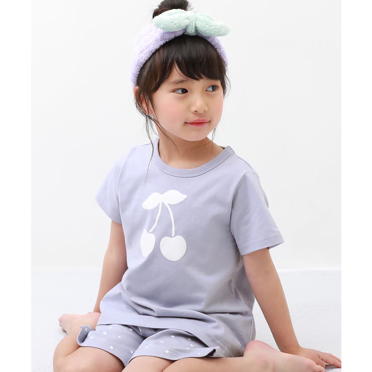 ガールズ半袖パジャマ 子供服 キッズ[品番：VR000009323