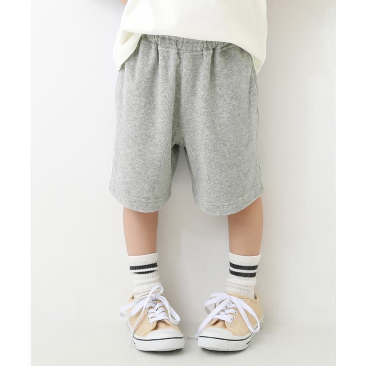 パイル地ハーフパンツ 子供服 キッズ[品番：VR000009322