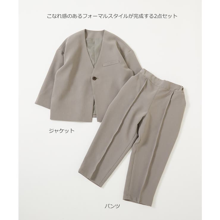 フォーマル ノーカラージャケット セットアップ[品番