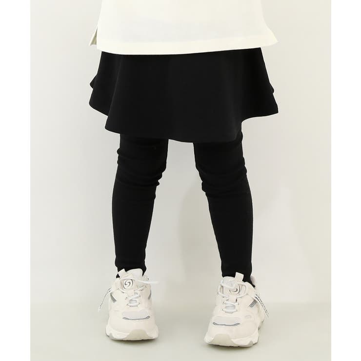 001-ブラック | 10分丈 スカッツ 子供服 | devirock