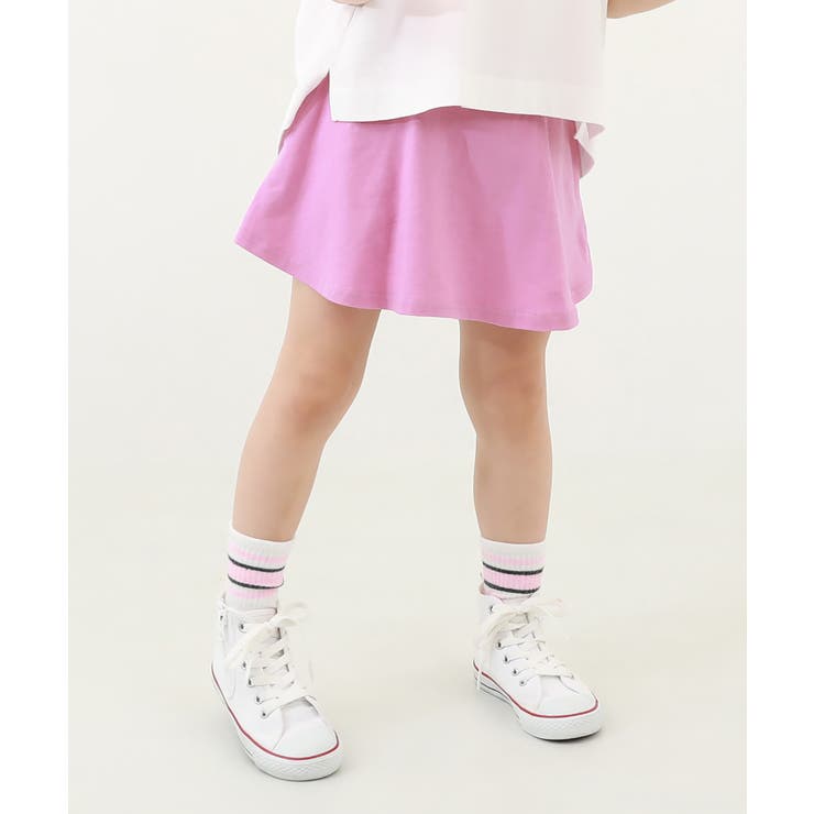 モーブピンク | 【両側ポケット付き】1分丈 無地スカッツ 子供服 | devirock