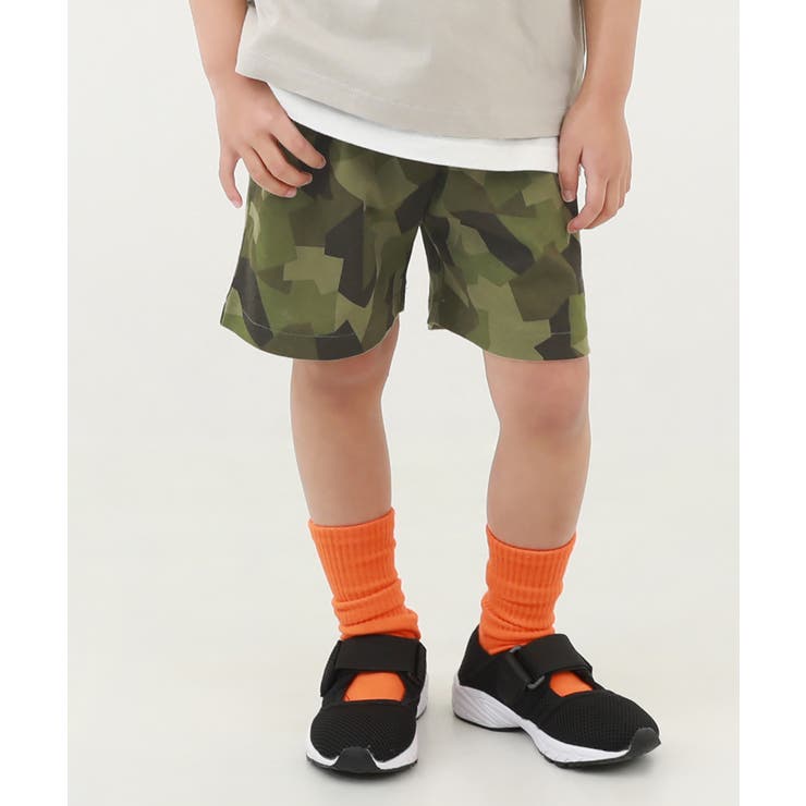総柄ハーフパンツ 子供服 キッズ[品番：VR000010017]｜devirock