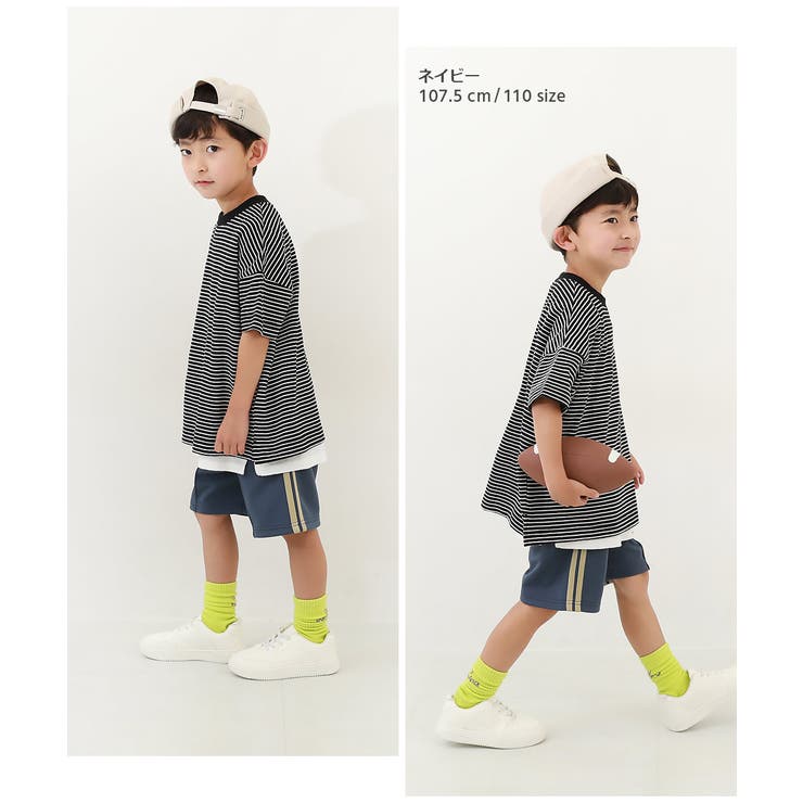 最安プラン サイドライン ハーフパンツ 子供服[品番：VR000010109 その他