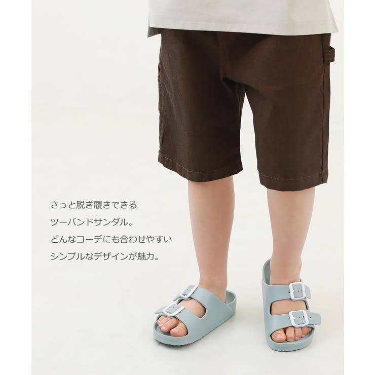 ツーバンドサンダル 子供服 キッズ 男の子 女の子 シューズ サンダル 靴 | devirock | 詳細画像3 