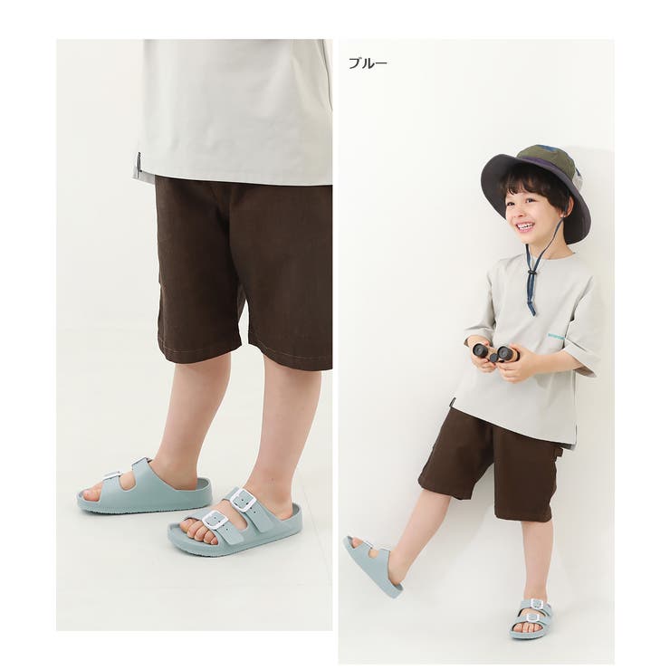 ツーバンドサンダル 子供服 キッズ 男の子 女の子 シューズ
