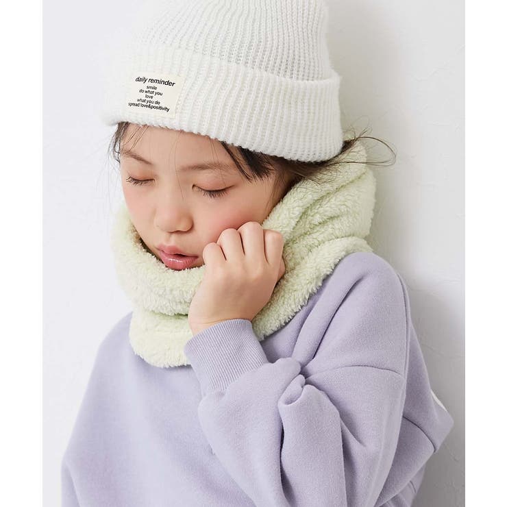 Gグリーン | カラフル ネックウォーマー 子供服 キッズ 男の子 マフラー スヌード 防寒  | devirock