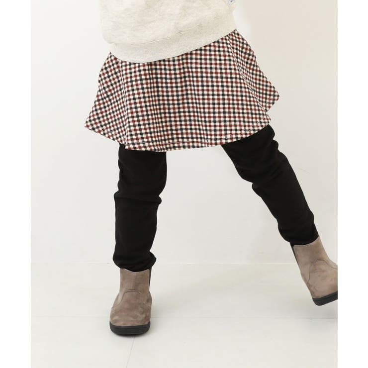 009-チェック3-アイボリー | RICH WARM 裏シャギー | devirock