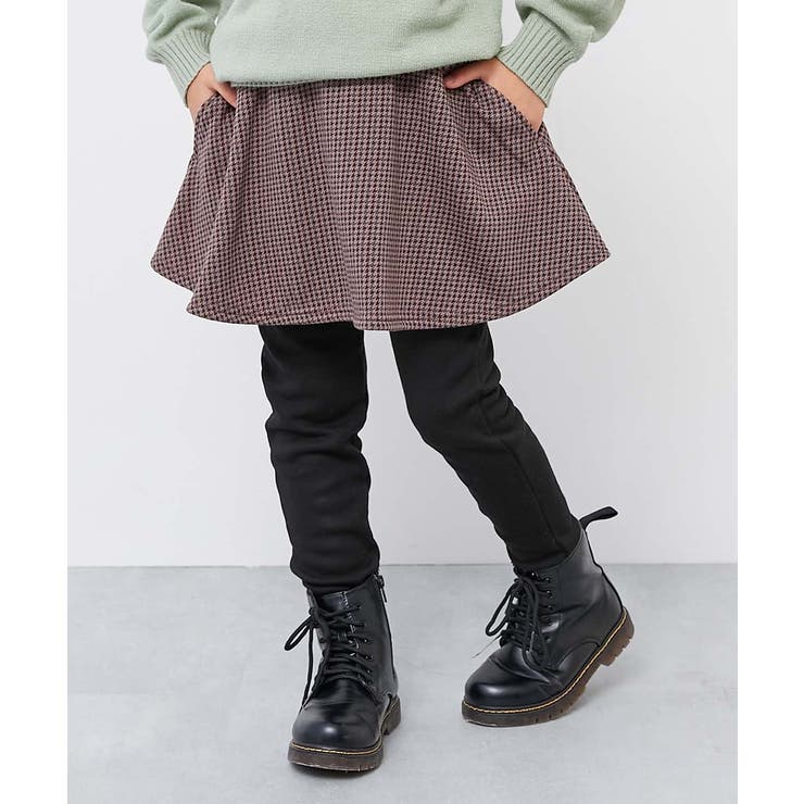 014-千鳥チェック-ブラウン | RICH WARM 裏シャギー | devirock