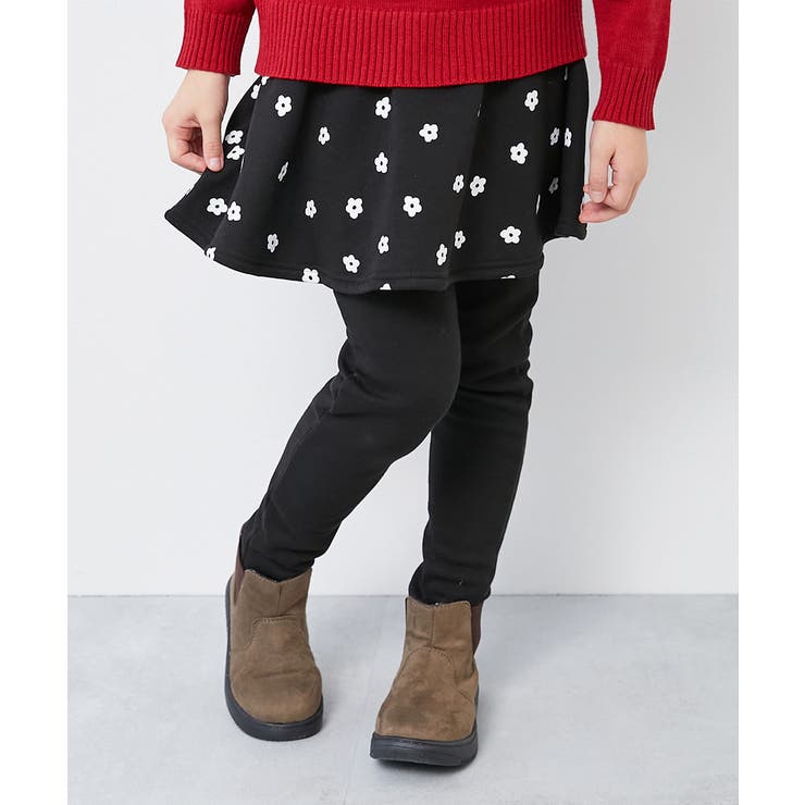 016-フラワー-ブラック | RICH WARM 裏シャギー | devirock