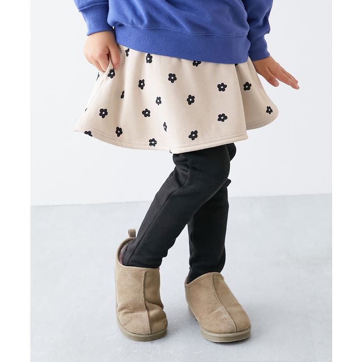 017-フラワー-アイボリー | RICH WARM 裏シャギー | devirock