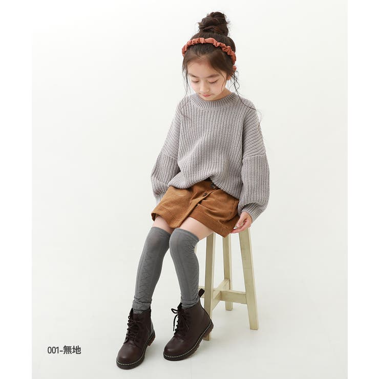 2足セット ニーハイソックス 子供服 キッズ 女の子 靴下 [品番