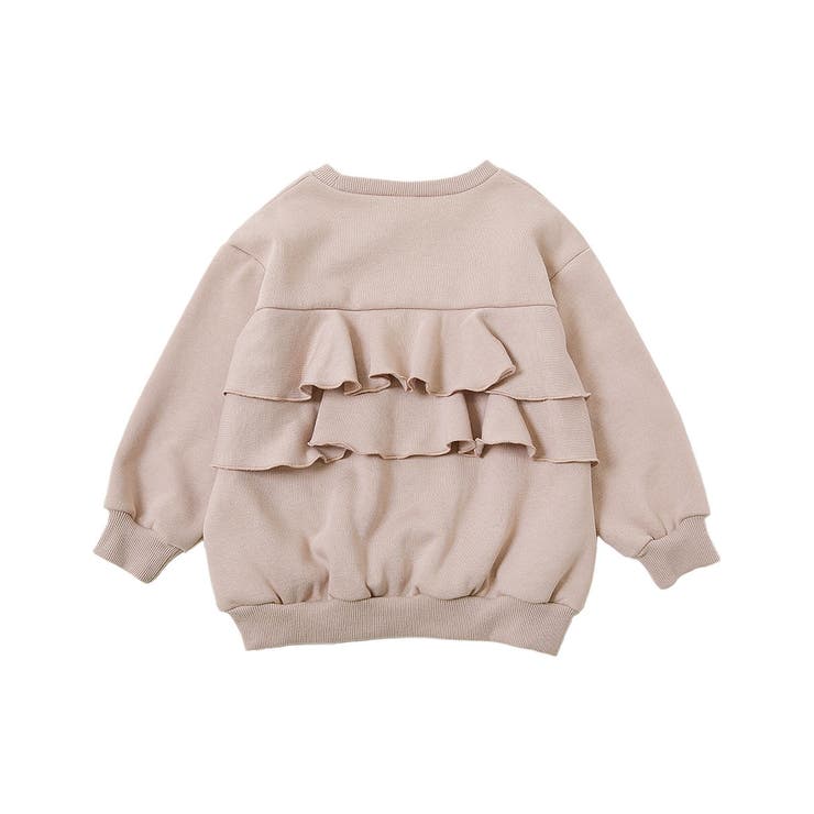 バックフリル 裏起毛 トレーナー[品番：VR000009598]｜devirock