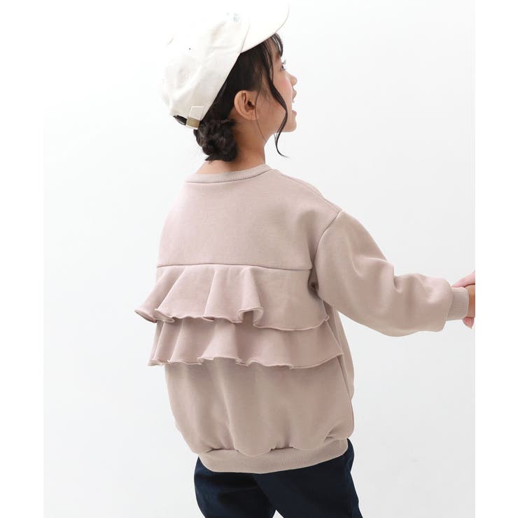 バックフリル 裏起毛 トレーナー[品番：VR000009598]｜devirock