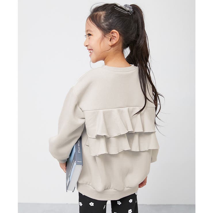 バックフリル 裏起毛 トレーナー[品番：VR000009598]｜devirock