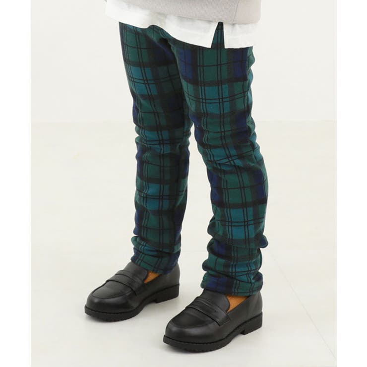 007-チェック3-Dグリーン | RICH WARM 裏シャギー | devirock