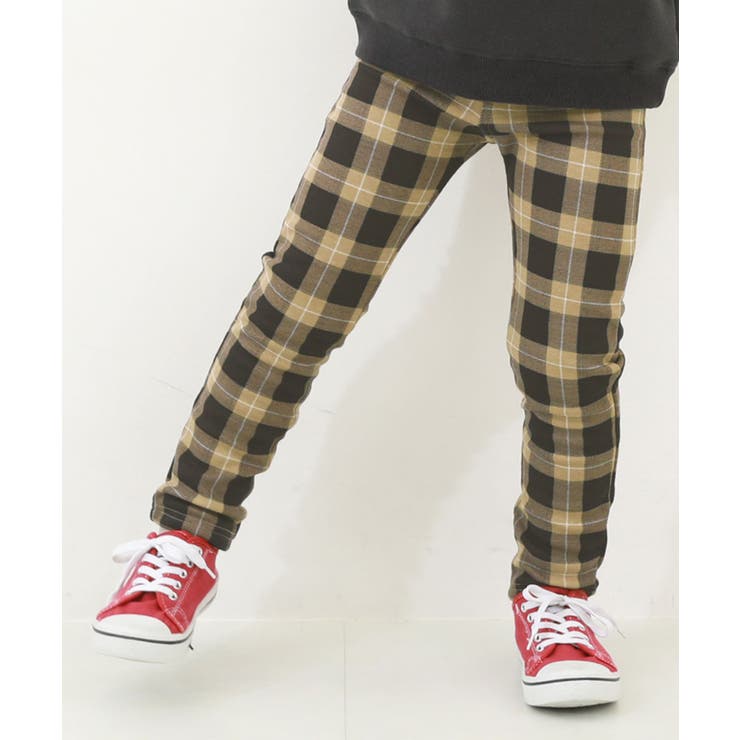 013-チェック6-Dベージュ | RICH WARM 裏シャギー | devirock