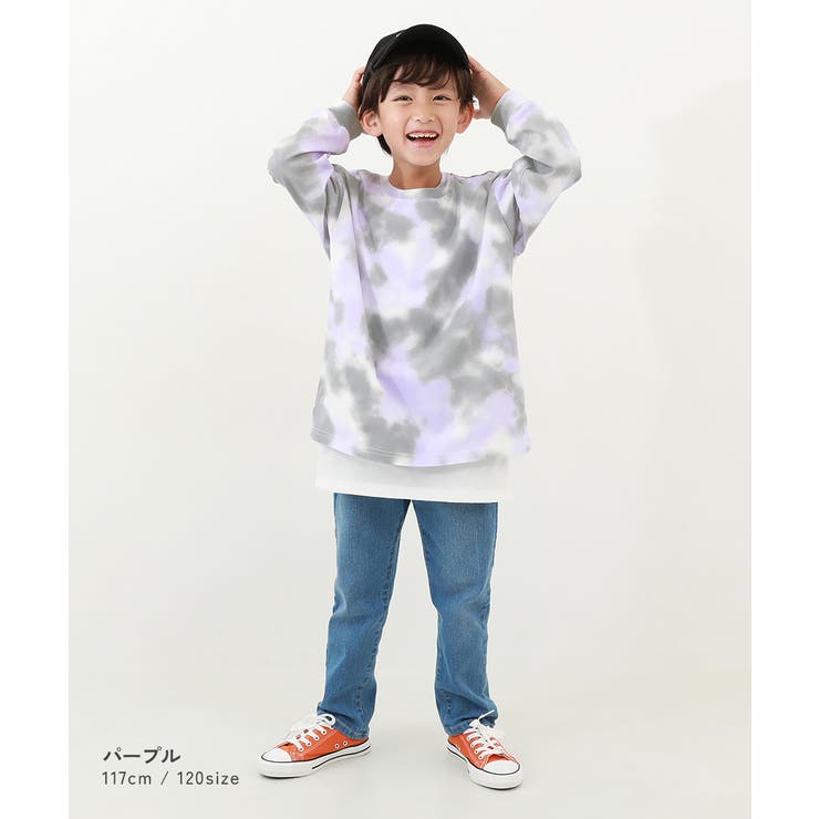 タイダイプリント 長袖Tシャツ 子供服 | devirock | 詳細画像6 